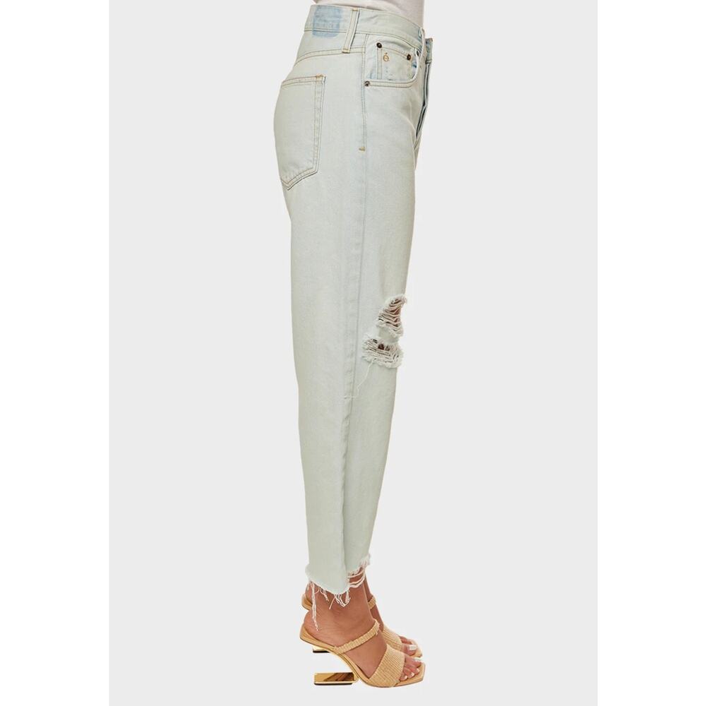 NWT Etica Altin Loose Fit Crop Jeans Distressed Light Wash Anthropologie - 27 - Picture 4 of 14